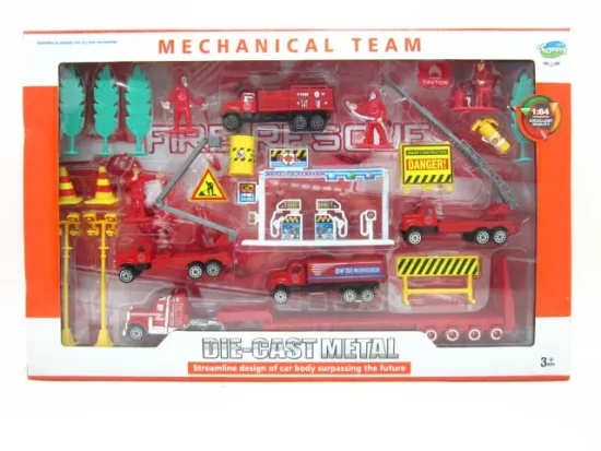 DIE CAST FREE WHEEL FIRE  ENGINE