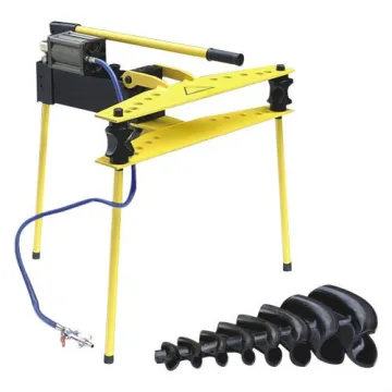 Pneumatic-hydraulic pipe bender