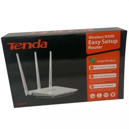 High-Speed Fiber Signal Repeater: Tenda English Version F3 300Mbps 2.4GHz 3*5dBi Wireless Home Router