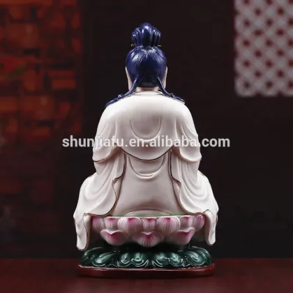 Wholesale Religious Hand Painted Ceramic Figurines - Guanyin Buddha Statue
