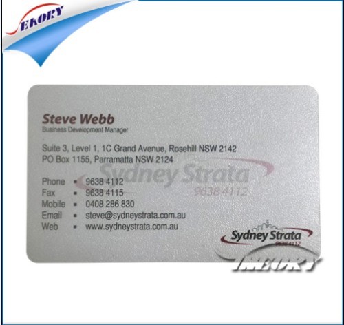 0.3-0.76mm PVC Transparent Clear Plastic Business Card/Magnetic Strip Cards