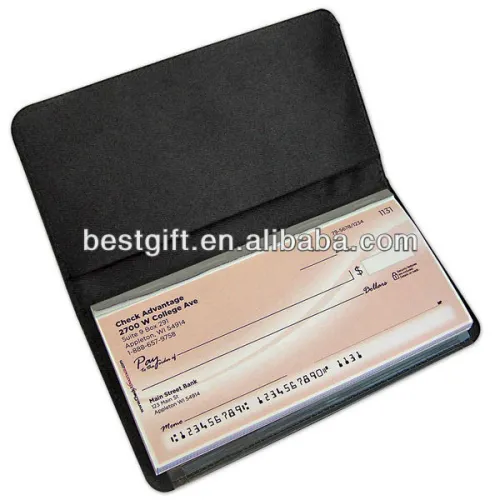 Leather Checkbook Covers For Men Cheque Book Covers, High Quality