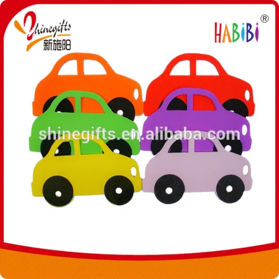 Funny car shapes eva sticker for ceramic tile