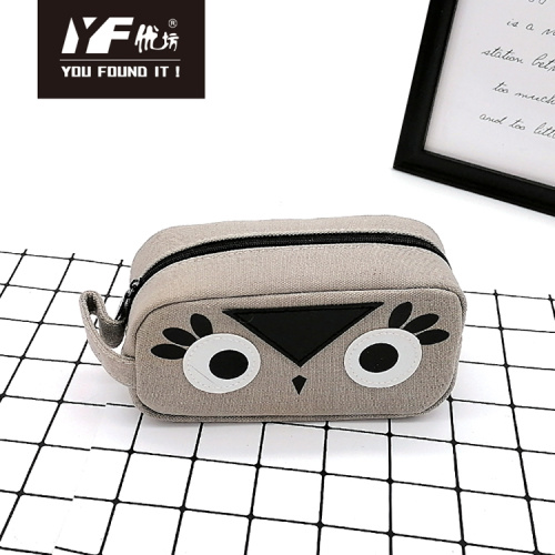 Custom Pencil Bag. Custom cute little hawk style canvas pencil bag Supplier