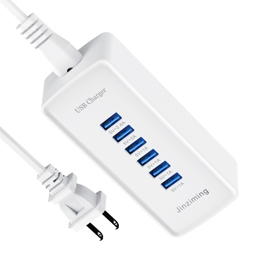 USB-Telefon-Tischladegerät 5V2.4A 6-Port 30W