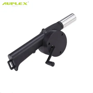 AUPLEX Outdoor Camping Picnic Low Noise Blower Small Hand Fan Manual Blower for BBQ Cooking
