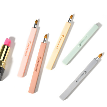 Amazon Hot Sale: Retractable Aluminum Tube Lipstick Brush - New Arrival