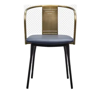 Tufted upholstered dining room armchair cafe table chair