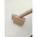 Wholesale copper plated wooden handle weed brush