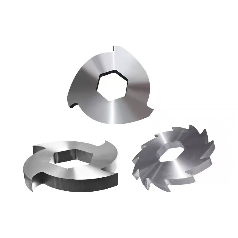 Pakai set bilah mesin pencincang aci berganda tahan