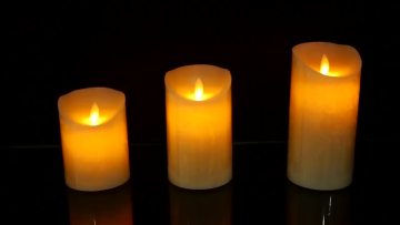 Rechargeable birthday number battery candles set