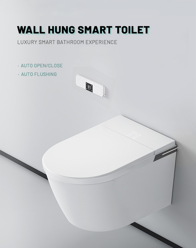 wall hung automatic toilet