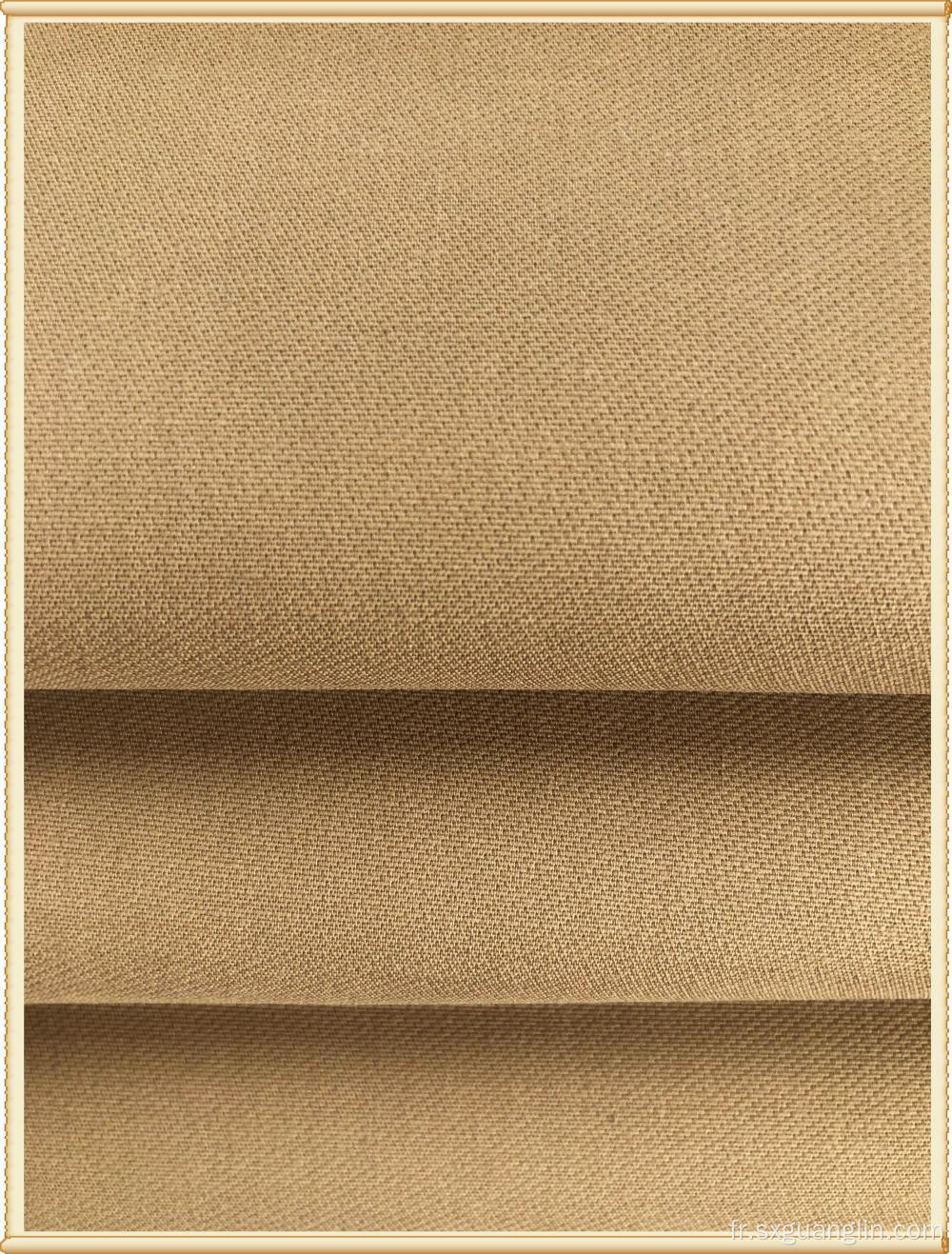 Tissu sergé de coton / polyester Spandex pour vêtements