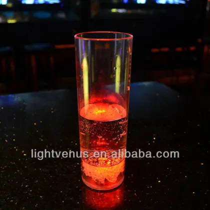 Battery changeable color changing shot glass cylindrical cup