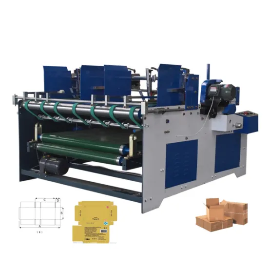 ZH-BZX Semi-Auto Gluer Machine for Small Businesses: Carton Box Making