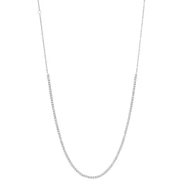 Elegant 18K White Gold Lab Diamond Necklace