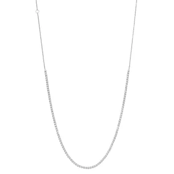Elegant 18K White Gold Lab Diamond Necklace