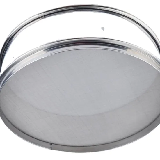 Brass Mesh Standard Sand Testing Sieve with Stainless Steel 325 Mesh Screen for ISO Lab Test Shaker