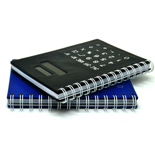 notebook with calculator