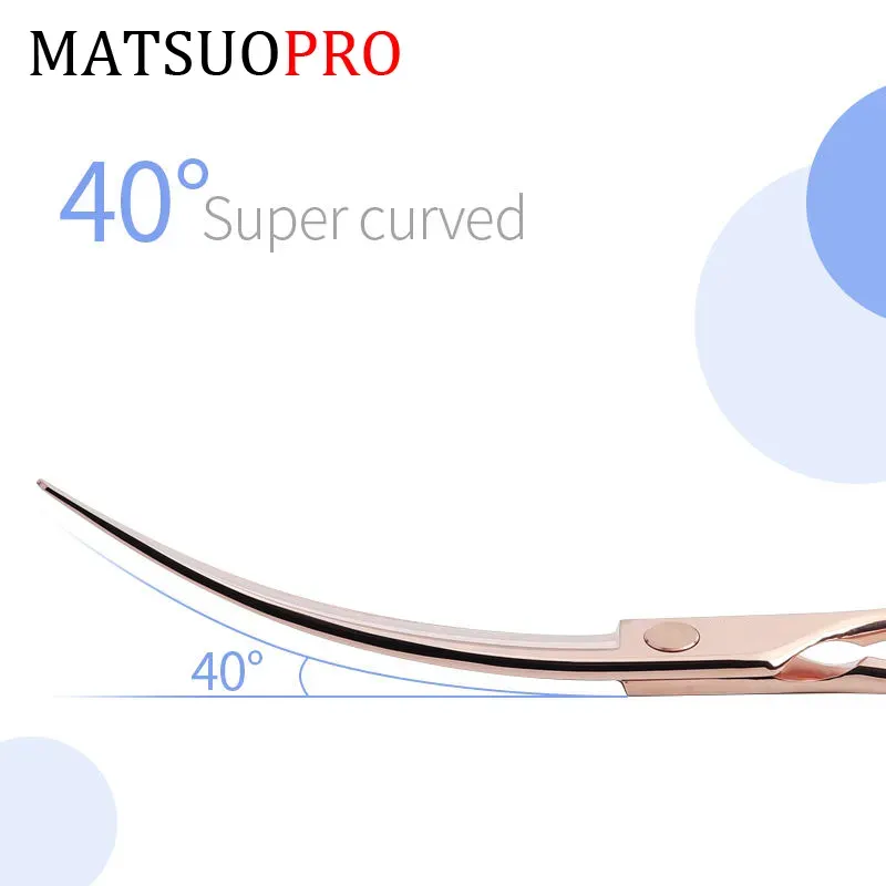 7.5inch Japanese VG10 Steel Rose Gold Pet Hair Scissors