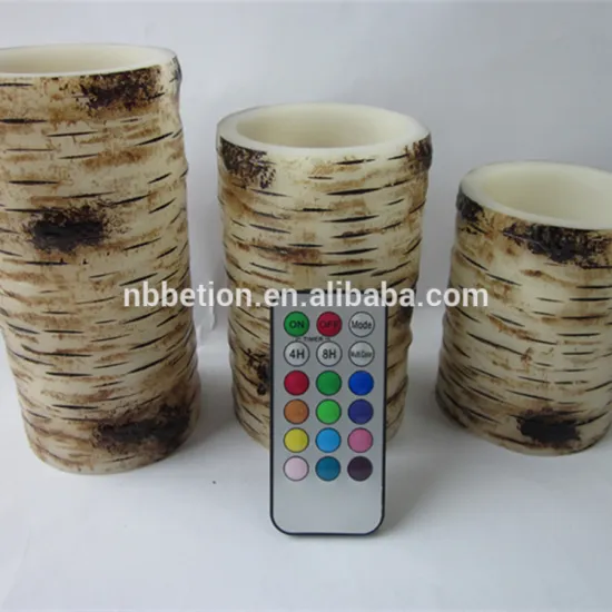 Spring decoration led candles with remote control wax flickering led pillar candles flameless led wax candles yellow flickering