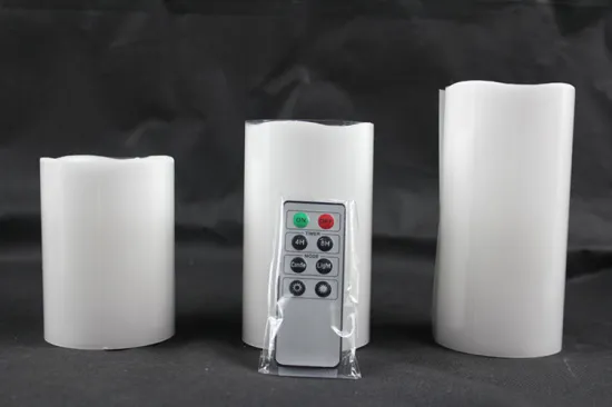 3pcs led candles with timer yellow flicker flameless led candles led flicker candles