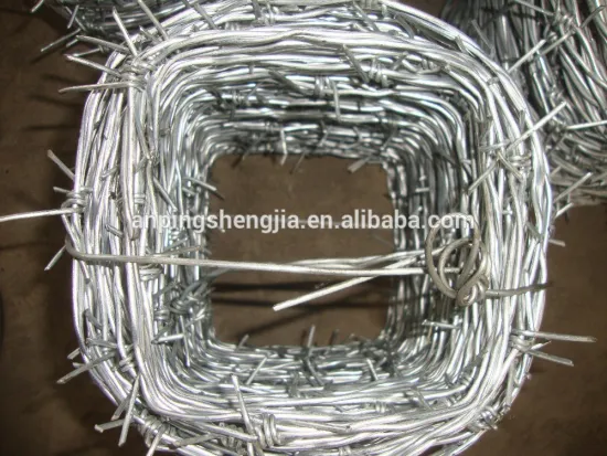 ISO9001 barbed wire length per roll