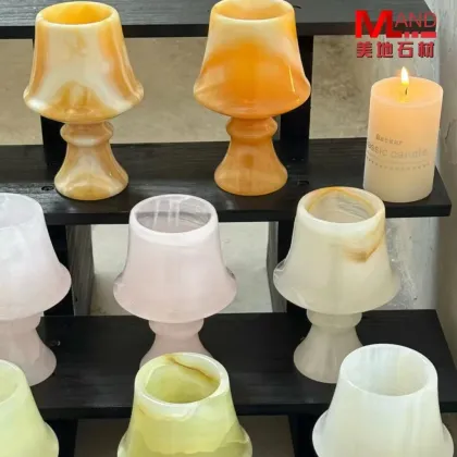 Natural Stone Aromatherapy Candle Holder Home Decor Christmas Ornament