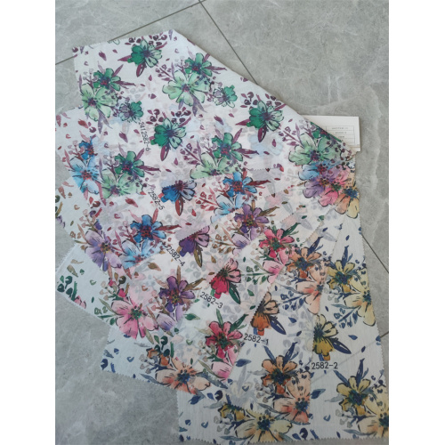 Fabrik Chiffon Polyester Digital Bercetak 50d Floral