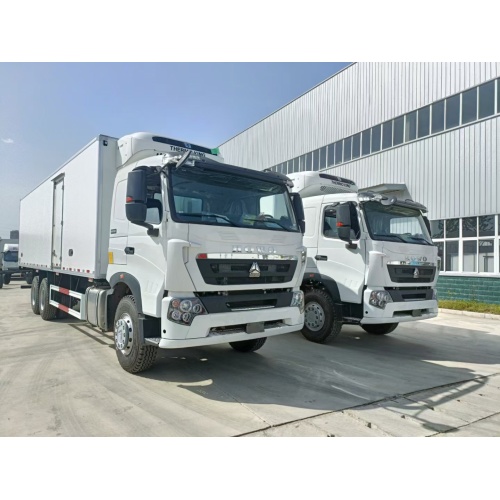 Howo Brand 3 Axles Camión de congelador de servicio pesado