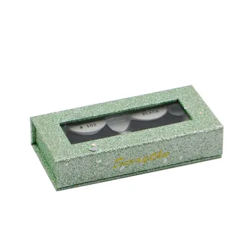 Eco-friendly Glitter Paper Eyelashes Paper Box