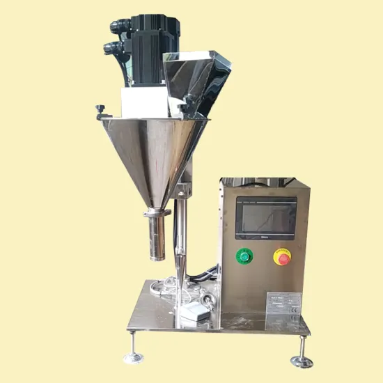 High Accuracy Semi-Auto Table Top Spiral Auger Spices Powder Weighing and Filling Machine