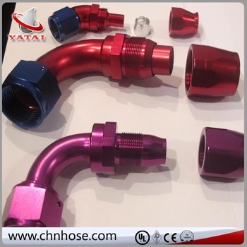 Auto Parts Push on AN4 AN6 AN8 AN10 AN12 AN16 AN20 aluminum Fitting