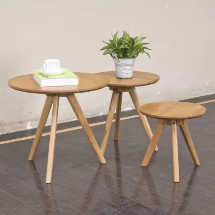 Simple quadrate tea table Small family pastoral tea tea table