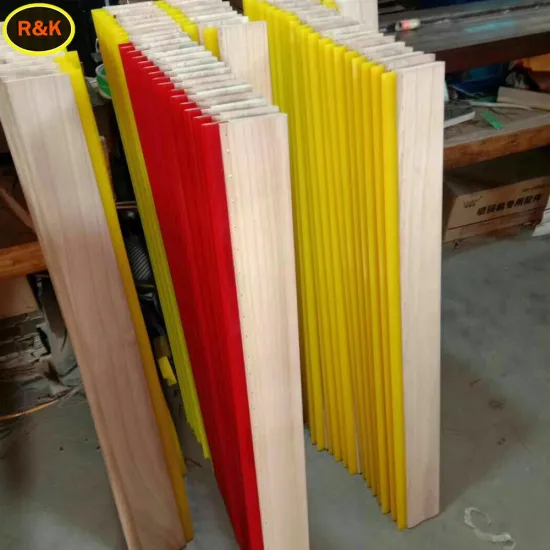 wooden handle Squeegee rubber for textile and T shirt printing