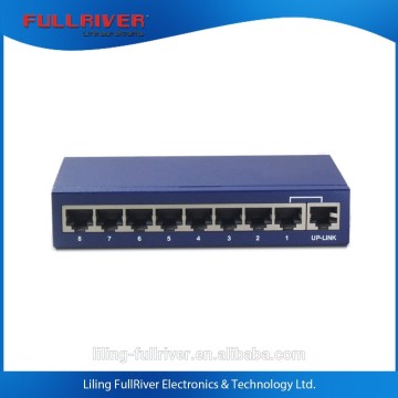 8-Port+1UPlink 100Mbps Fast Ethernet Metal case Switch