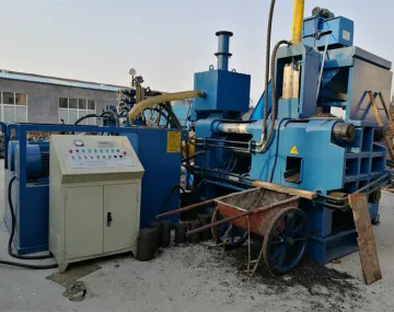 Horizontal Steel Scrap Briquette Press for Foundries
