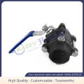 China Three-piece threaded ball valve WCB Supplier