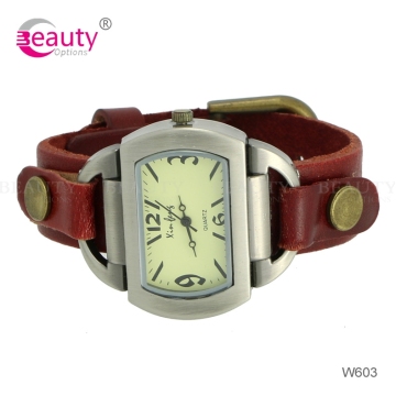 Wholesale Fashion Genuine Leather Bracelet Watches Jewelry Both for Man & Women