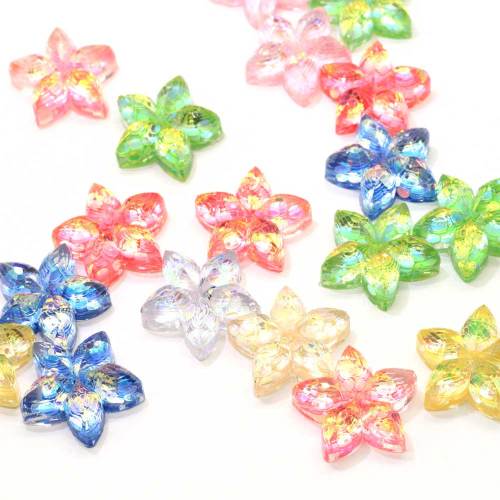 Wholesale Glitter Pastel Loose Colorful Spinkle Resin Flower Beautiful Charms Miniature Stickers Flat Back Crafts for Decoration