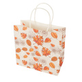 Colourful Handle Autumn Fancy Paper Bags Packaging GiftBag