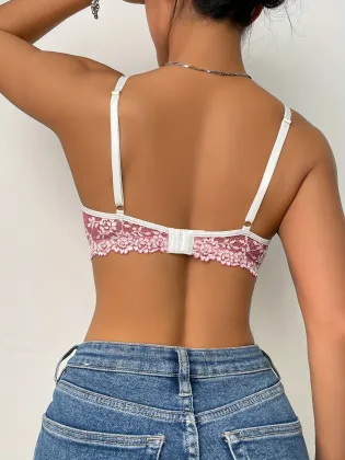 Sexy Transparent Lace Lingerie Bra for Women