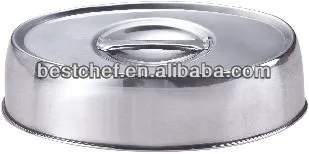 stainless steel Small oval dish cover