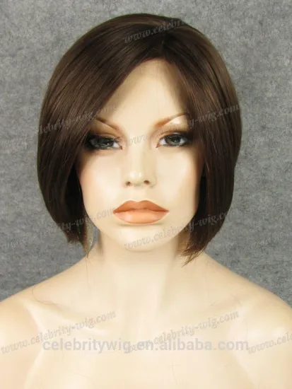 Bobi hair style wig Light Chestnut Brown synthetic bob lace front wigs