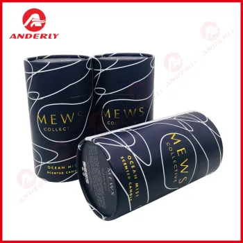 Customized Recyclable Gift Paper Tube For Cerramic Packaging