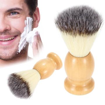 Practical Nylon Hair Shaving Brush Wooden Handle Barber Shop Facial Cleaning Tools Men Shave Makeup Tools Shaving Brushes