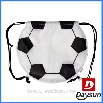 Soccer ball drawstring pouch backpack suit for kinds of printing