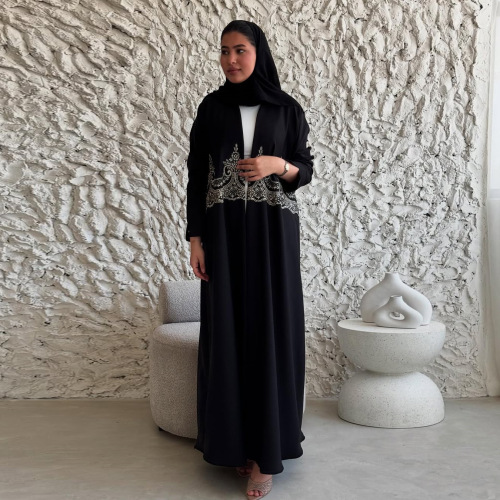 کیمونو عبای مشکی شیک برای زنان مسلمان
