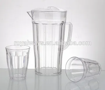 Promotional PS plastic water pitcher / pitcher set