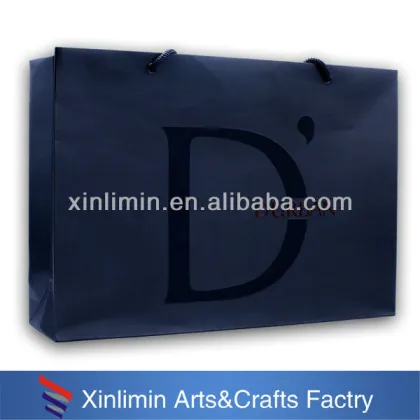 Hot sale paper bags with handles wholesale private label paper bag